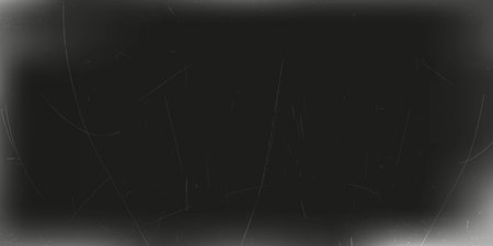Black background with scratches. Old film. Grunge texture. Vector illustration.のイラスト素材
