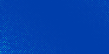 Pixel technology background. Abstract blue gradient background. Neon dots. Vector illustration.のイラスト素材