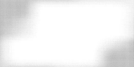 Grunge texture on white background. Halftone gradient. Retro pixelated backdrop. Vector illustration.のイラスト素材