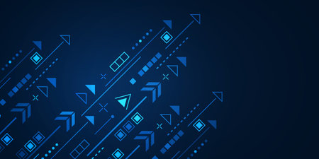 Background of arrows. Business concept. Abstract geometry background. Vector illustration.のイラスト素材