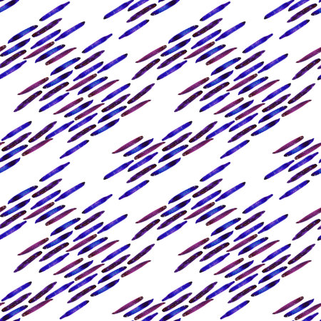 Hand drawn watercolor space abstract seamless pattern on white background. Starry night background....