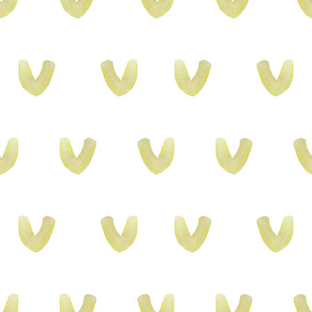 Hand drawn watercolor green hearts seamless pattern isolated on white background. Can be used for...