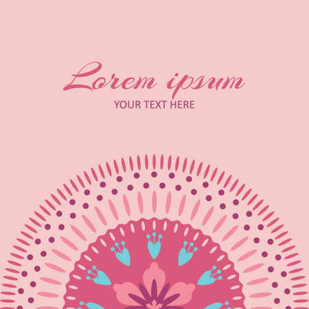 Abstract sakura flower illustration. Vector banner with floral ornament for print, design, textileのイラスト素材