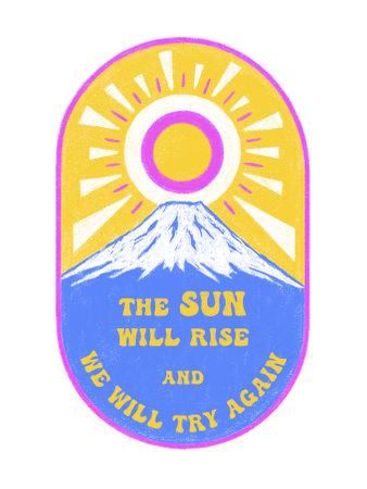 Motivational Poster with Positive Quoteの写真素材