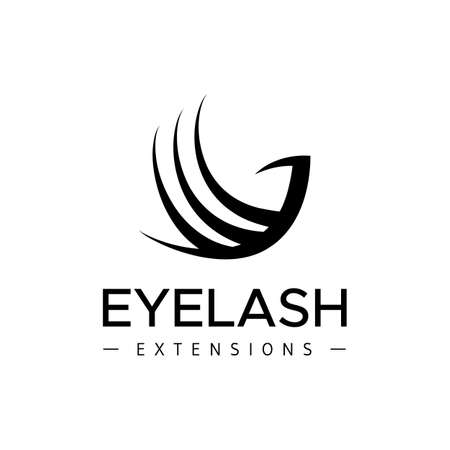 Eyelash extension logo.のイラスト素材