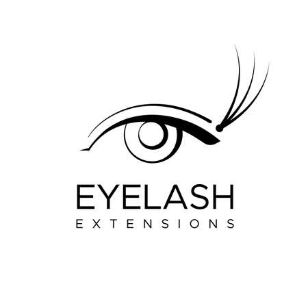 Eyelash extension symbol.のイラスト素材