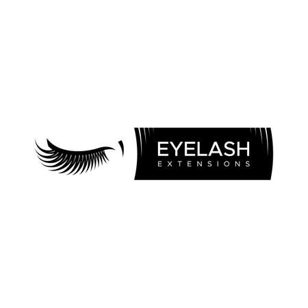 Eyelash extension Vector illustration in a modern styleのイラスト素材