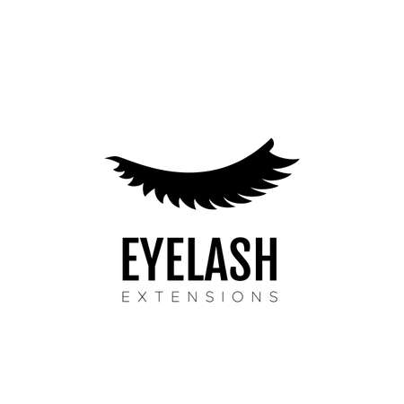 Eyelash extension logo. Vector illustration in a modern styleのイラスト素材
