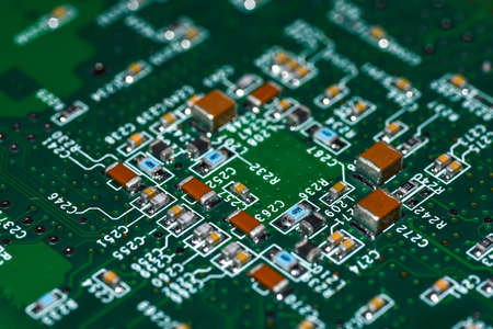 Motherboard is the main printed circuit board found in general purpose microcomputers and other expandable systemsの写真素材