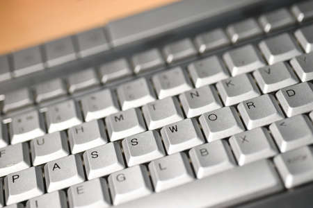 Word password of the letters on the keyboard buttonsの写真素材