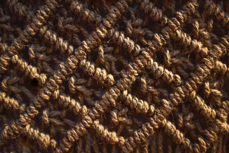 Belarusian national ornament from raw flax