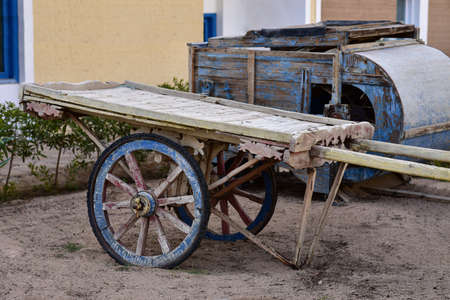 Old agricultural tools in African agriculture.の写真素材