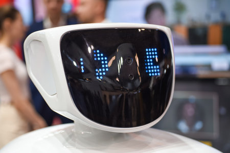 Robot assistant with artificial intelligence.の写真素材