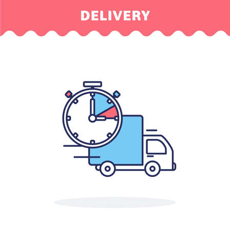 Delivery icon, vector. Flat design.Advantage icon.のイラスト素材
