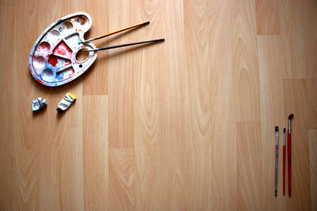 Painter's workspaceの写真素材