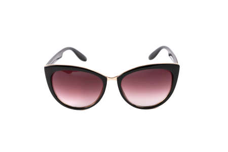 sunglasses smoky fashion glasses on an isolated white backgroundの写真素材