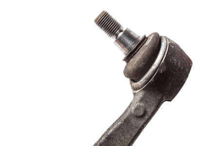 Ball joint on the arm of the car, part of the front suspension of the vehicle for repair and replacement in a vehicle repair shop. Spare parts catalog.の写真素材