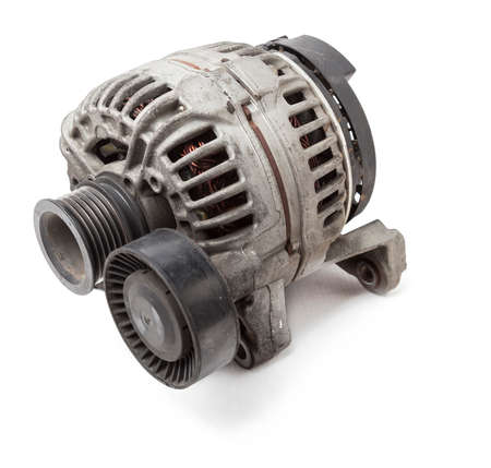Car generator on white isolated background. Spare parts catalog.の写真素材