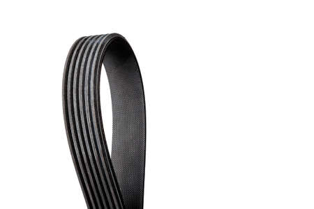 Belt drive, A mechanism in which power is transmitted by a continuous flexible belt. V-ribbed belt.