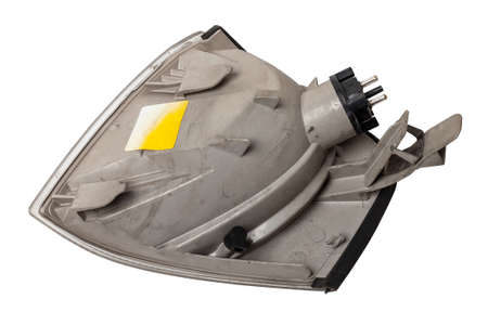 The details of the front turn signal of the car. Turn lamp of the car. Light turn signal before turn vehicle. The concept of traffic safety of cars.の写真素材