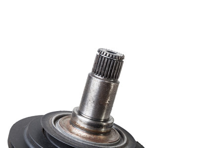 Car spare part - wheel drive cv joint on white isolated background. Catalog of spare parts for car service.の写真素材