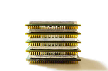 central processor for computer on a light backgroundの写真素材