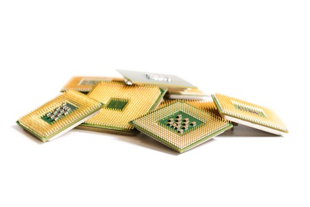 central processor for computer on a light backgroundの写真素材