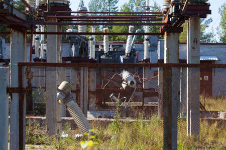 The destruction at the transformer substation as a result of a terrorist act