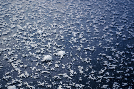 ice surface of frozen lakeの写真素材