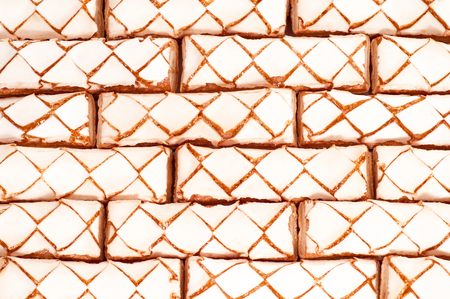 tasty puff pastry as backgroundの写真素材
