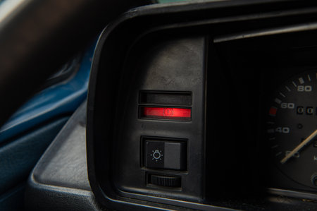 car interior with modern panel