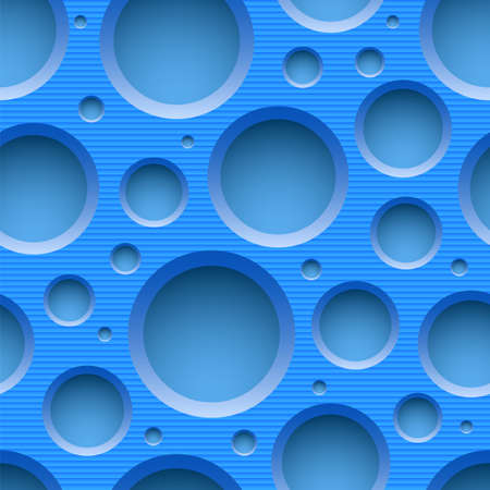 Blue seamless plastic background with holesのイラスト素材