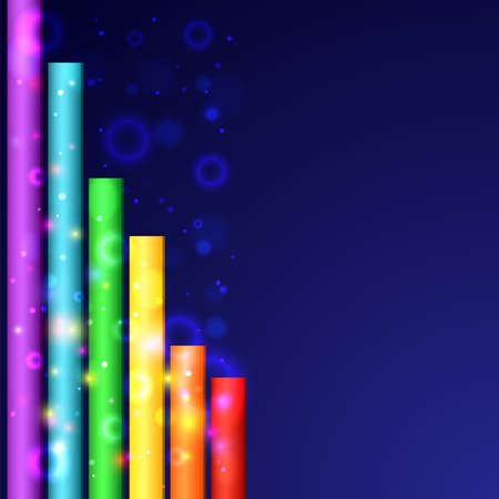 Colorful line background  Perfect for presentationsのイラスト素材