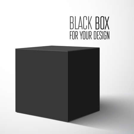 Black blank box  Vector illustrationのイラスト素材