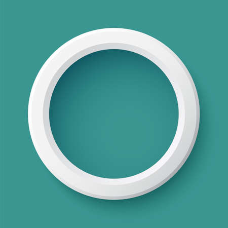 Round plastic banner  Vector illustrationのイラスト素材