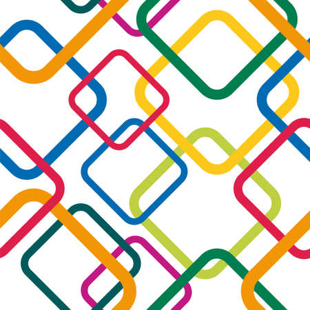 Seamless pattern with colorful squares  のイラスト素材