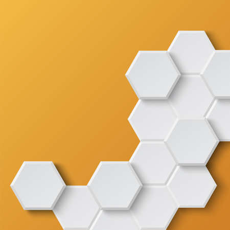 Abstract hexagonal background  Vector illustrationのイラスト素材