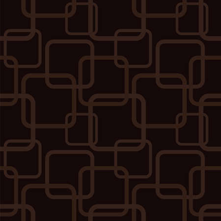 Brown seamless pattern with squares  Vector illustrationのイラスト素材