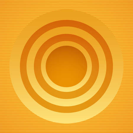 Round yellow banner  Vector illustrationのイラスト素材