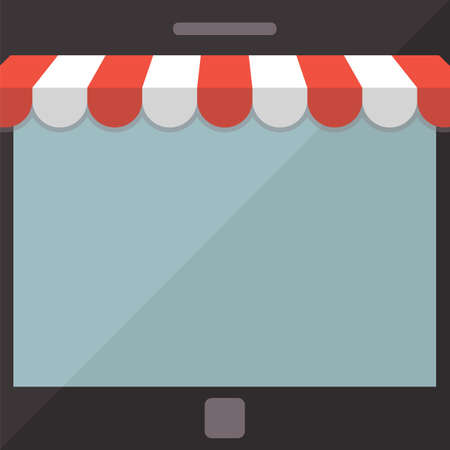 Abstract background  Mobile store concept  Vector illustrationのイラスト素材