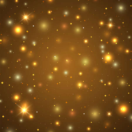 Background with particles and stars. Space. Vector illustrationのイラスト素材