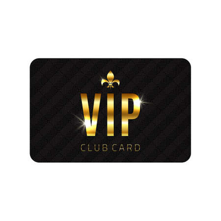 VIP card template, isolated on white background. Vector illustrationのイラスト素材