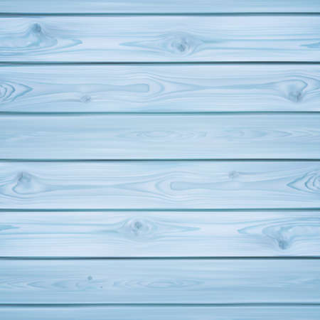 Realistic blue planks. Wood background Vector illustration.のイラスト素材