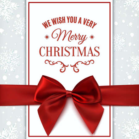 We wish you Merry Christmas greeting card. Invitation, flyer or brochure template. Vector illustration.のイラスト素材