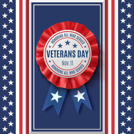 Veterans Day badge.のイラスト素材