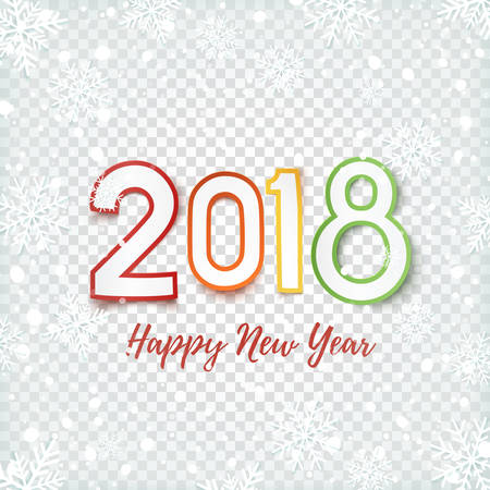 Happy New Year 2018 banner.のイラスト素材