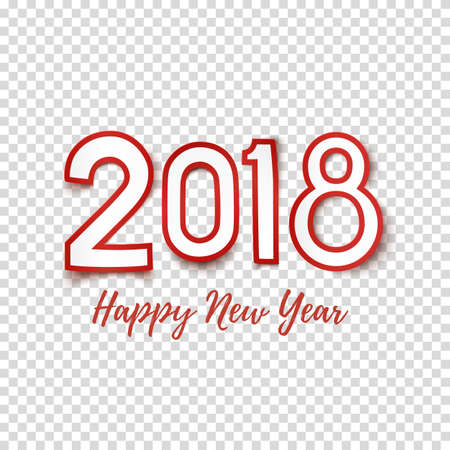 Happy New Year 2018 abstract design template.の写真素材