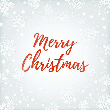 Merry Christmas abstract design on winter background.のイラスト素材