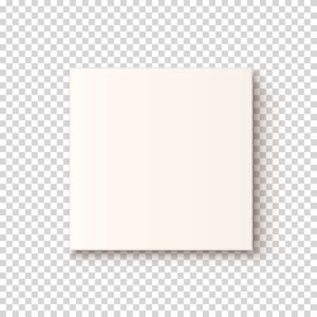 Realistic white box icon.のイラスト素材