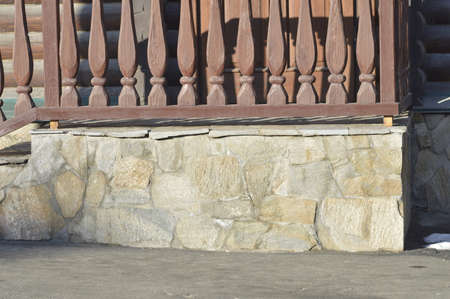 the porch of the houseの写真素材